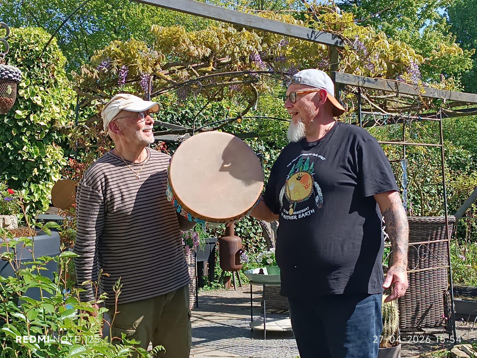 Paolo and Guy build the Drum